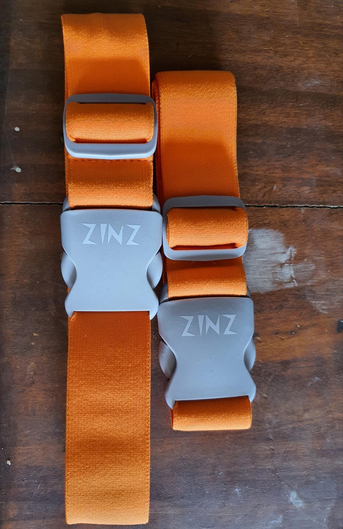 ZINZ Luggage Straps cinghie valigia elastiche arancioni 2 pezzi