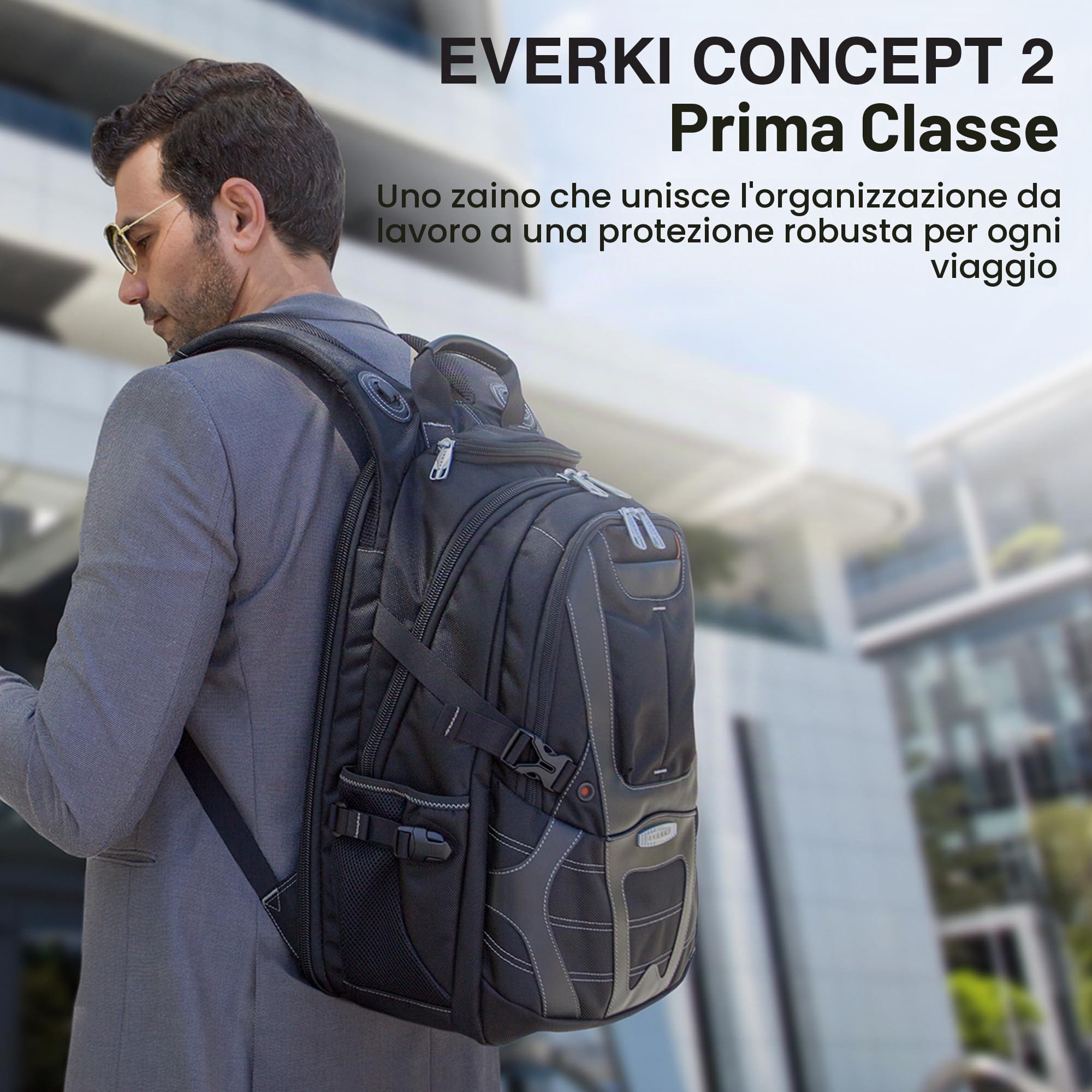 EVERKI Zaini per Portatile EKP133B Concept 2 zaino laptop 17" nero RFID