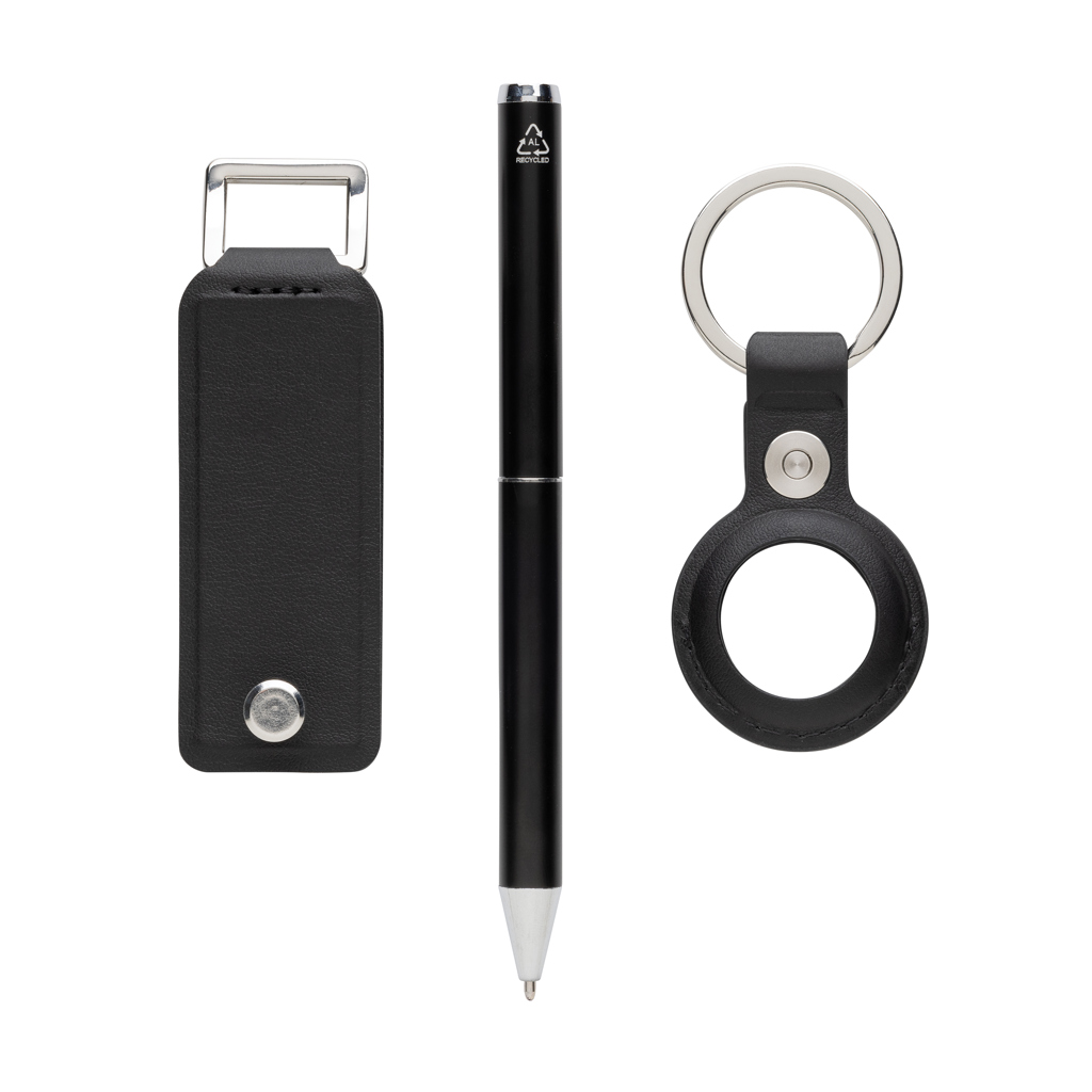Swiss Peak Ufficio & Scrittura Tula set regalo deluxe 3 pezzi nero rPU RCS