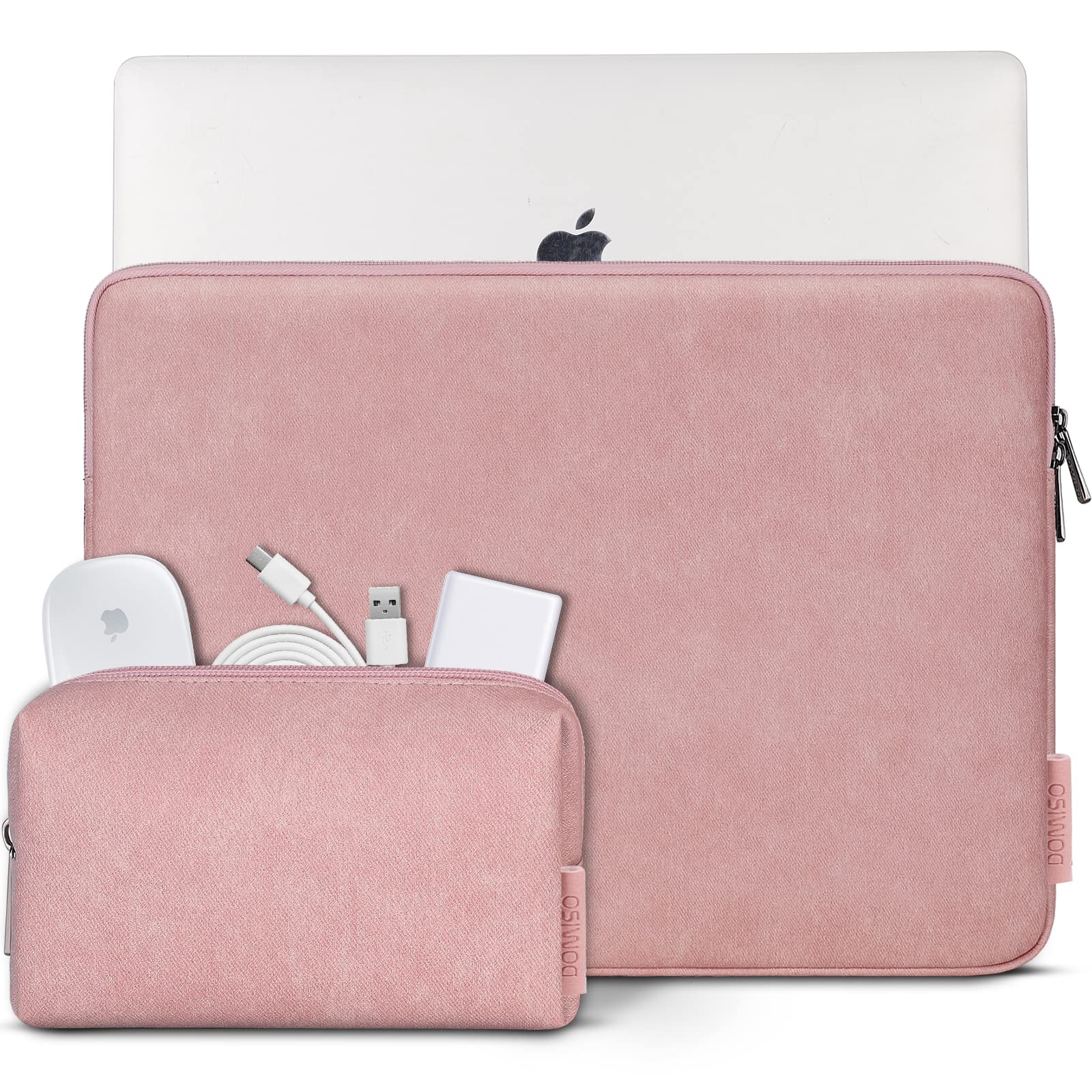 Domiso Laptop Sleeve 17.3 Pollici custodia laptop Rosa impermeabile