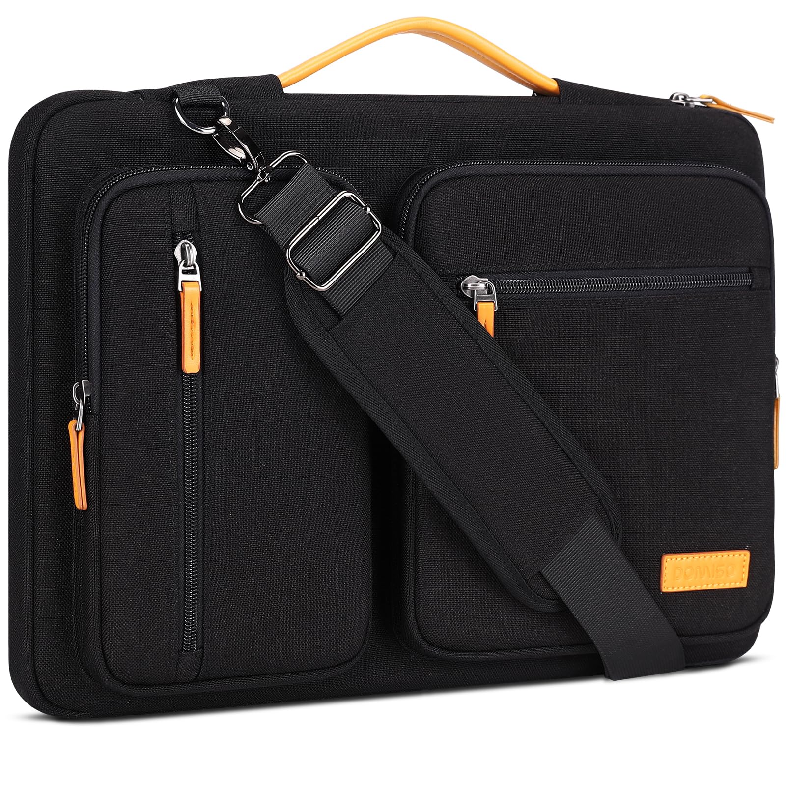Domiso Laptop Briefcase 17,3 pollici borsa nera impermeabile