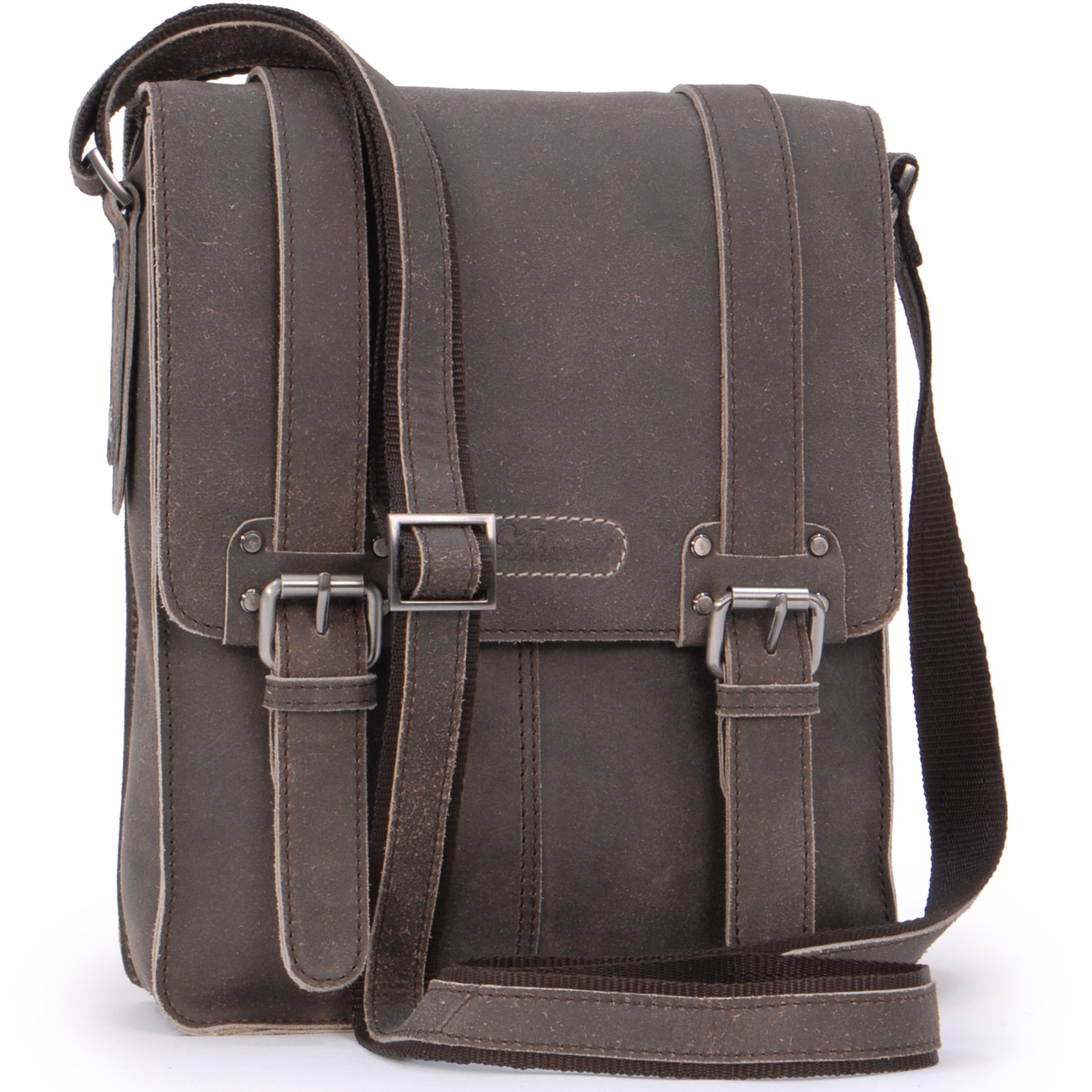 Ashwood Borse uomo e cartelle 8355-Ed borsa messenger A5 pelle vintage
