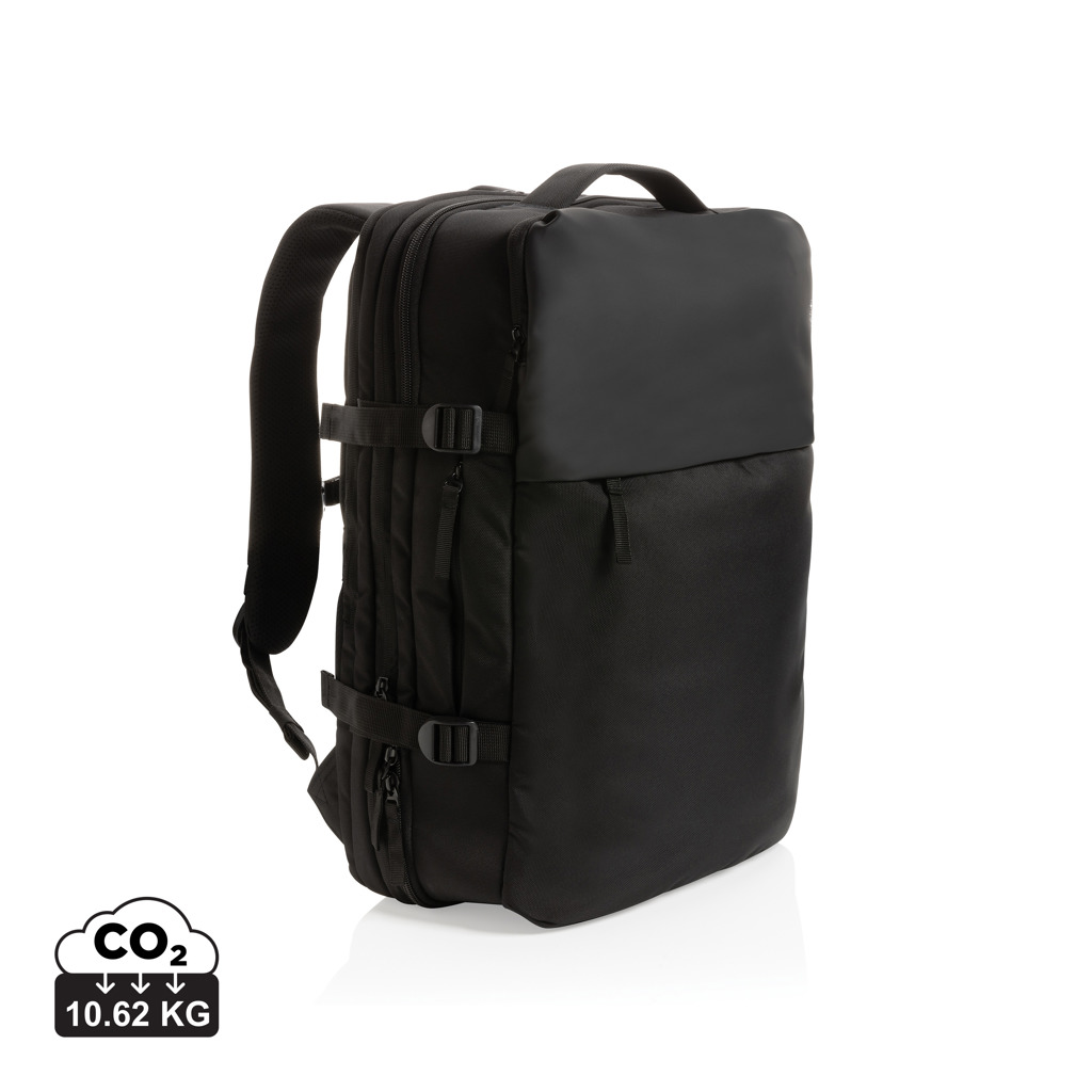 Swiss Peak Borse weekend Zaino weekend espandibile AWARE rPET 15,6″ nero