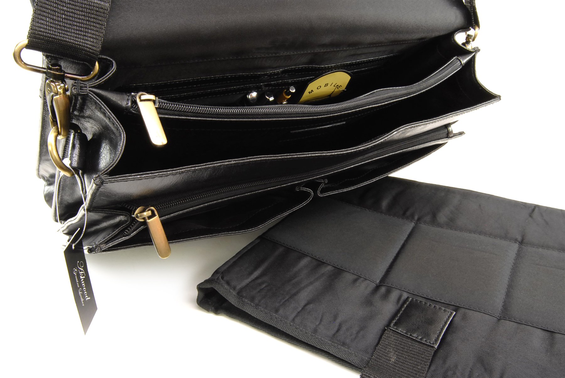 Ashwood Man Bags & Briefcases Gareth borsa laptop marrone 15,5 pollici