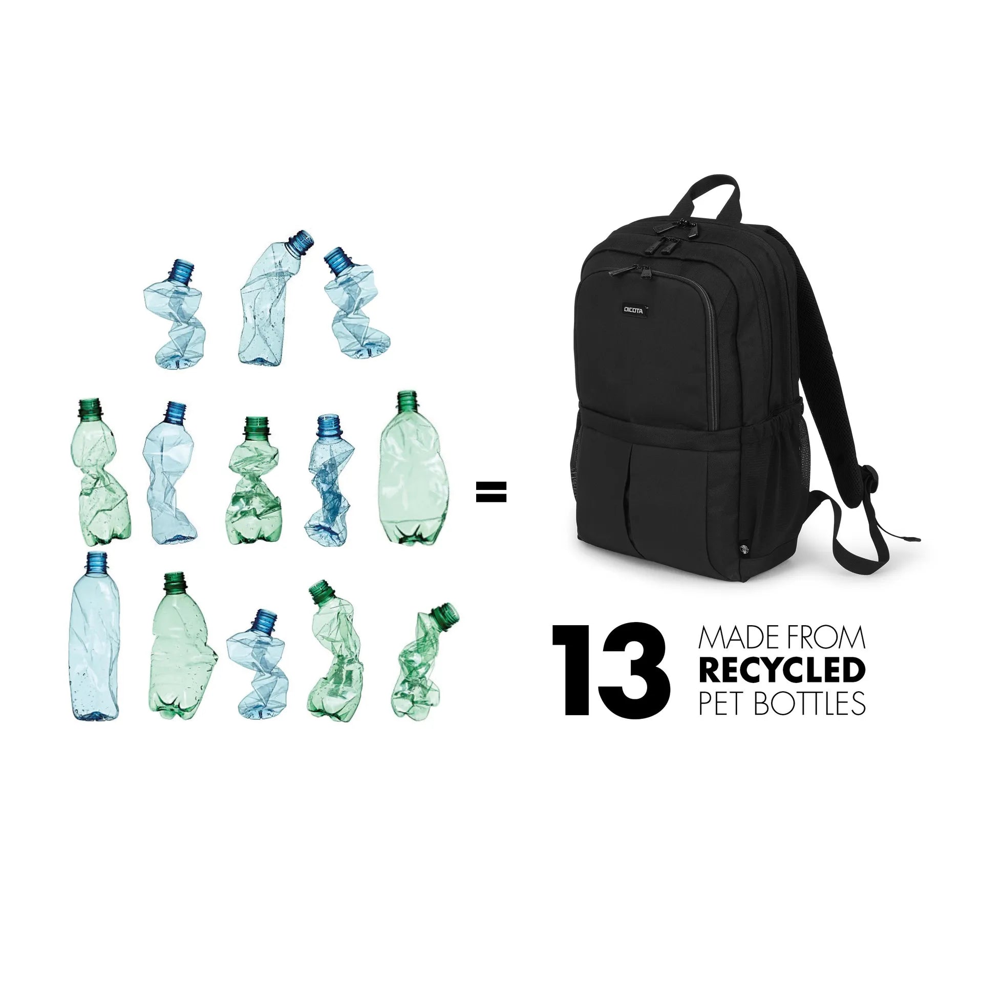BASE XXO Backpacks Eco Backpack SCALE zaino laptop 15-17,3 pollici PET riciclato