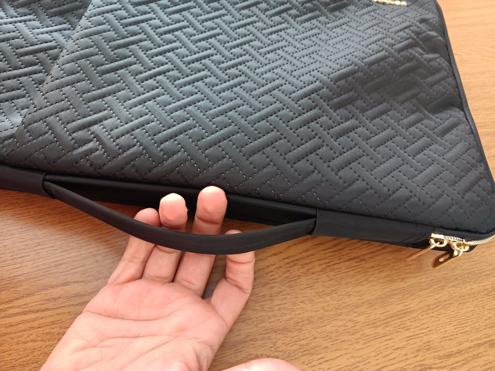 Domiso Laptop Sleeve 17,3 pollici custodia laptop nera impermeabile