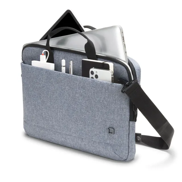BASE XXO Laptop Bags MOTION 14-15.6 custodia blu denim slim in PET riciclato