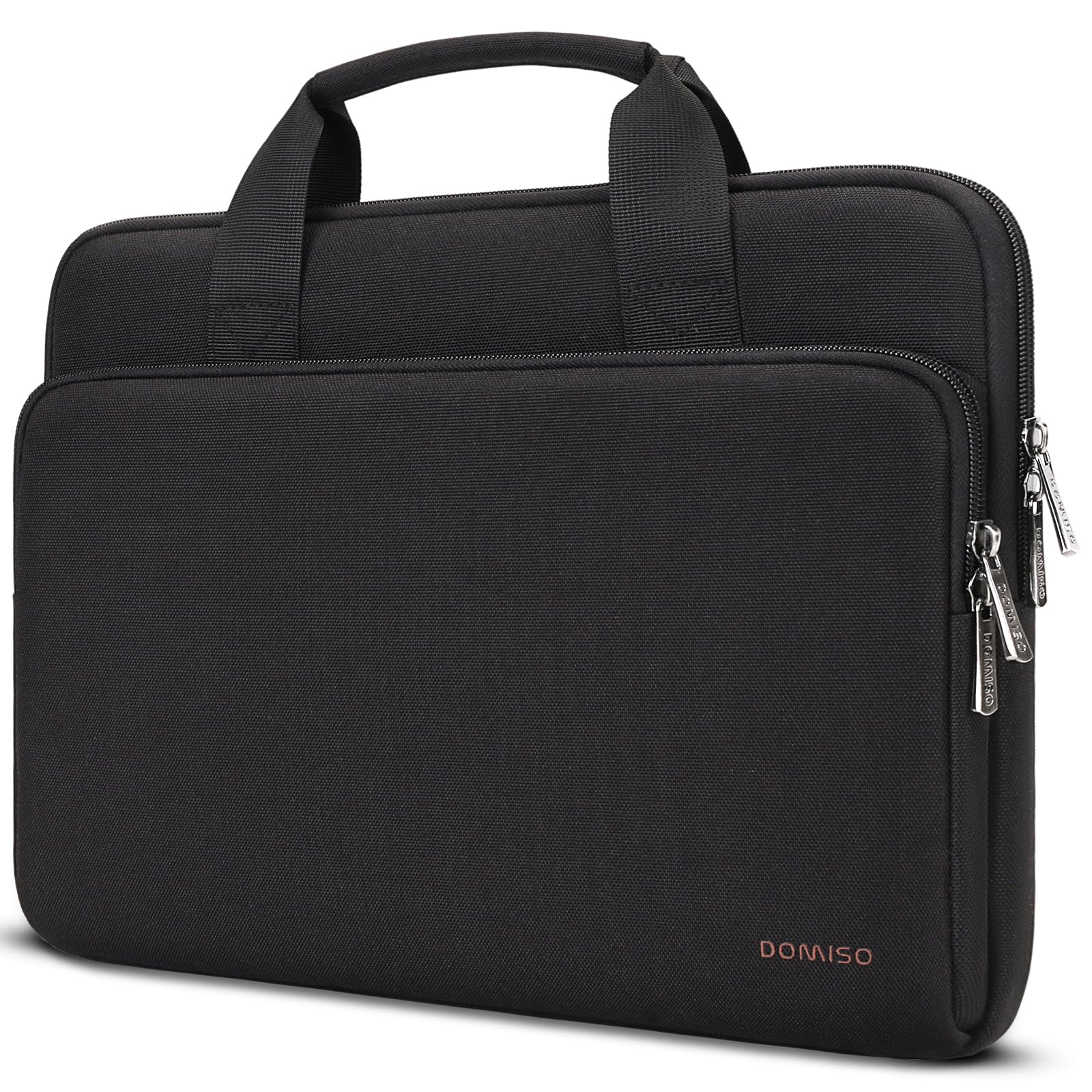Domiso Laptop Sleeve 17,3 pollici custodia laptop nera con maniglia