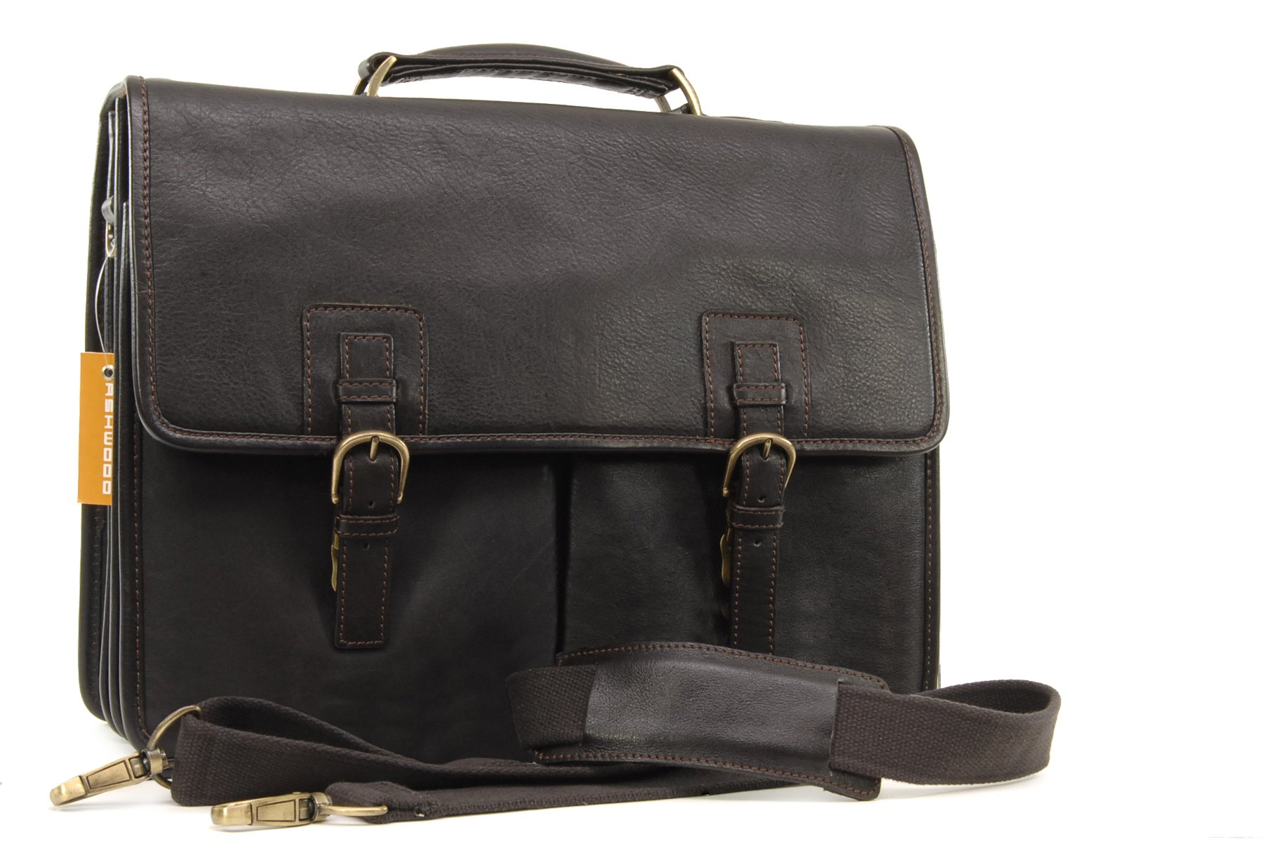 Ashwood Man Bags & Briefcases Gareth borsa laptop marrone 15,5 pollici