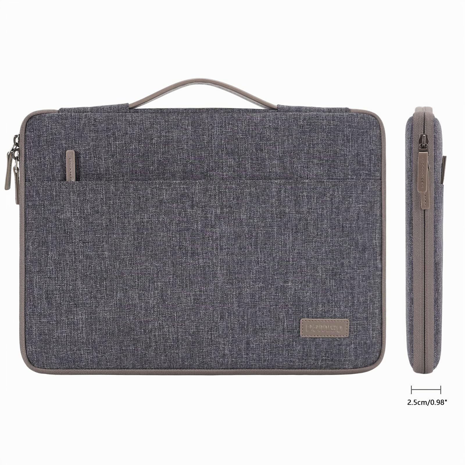 Domiso Laptop Sleeve 17.3 Pollici custodia laptop Grigio Scuro sottile