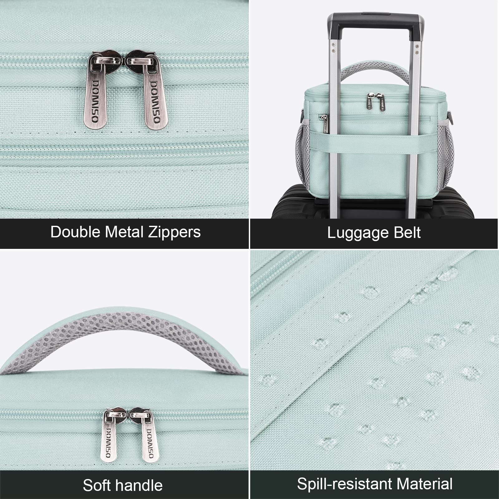 DOMISO DSLR Camera Bag borsa fotocamera verde menta impermeabile