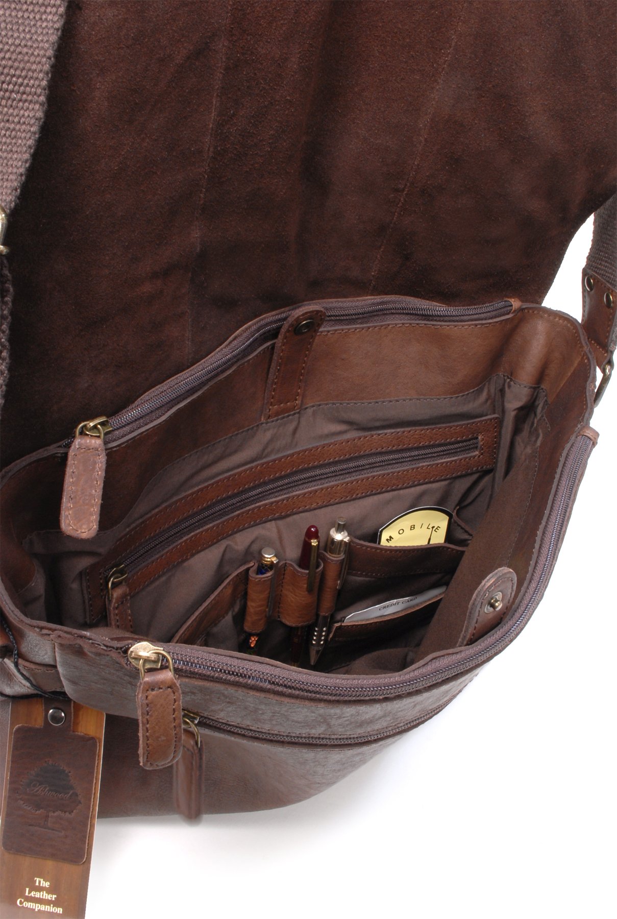 Ashwood Man Bags & Briefcases Pedro borsa messenger in pelle capiente