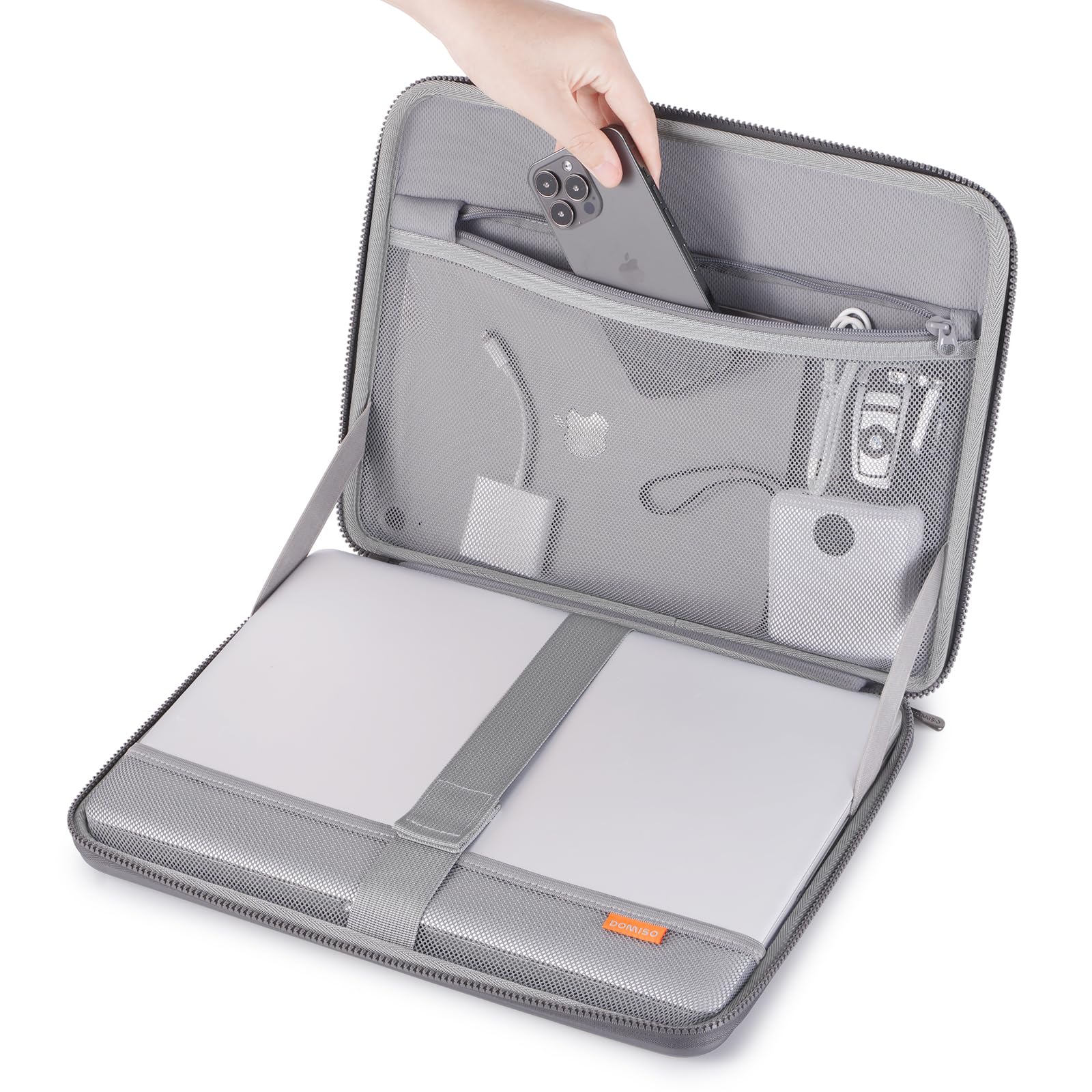 Domiso EVA Laptop Bag 17,3" custodia laptop grigio scuro antiurto