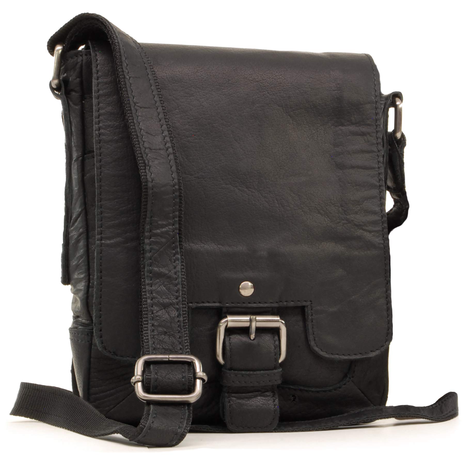 Ashwood Man Bags & Briefcases 8341 borsa a tracolla A5 in pelle compatta
