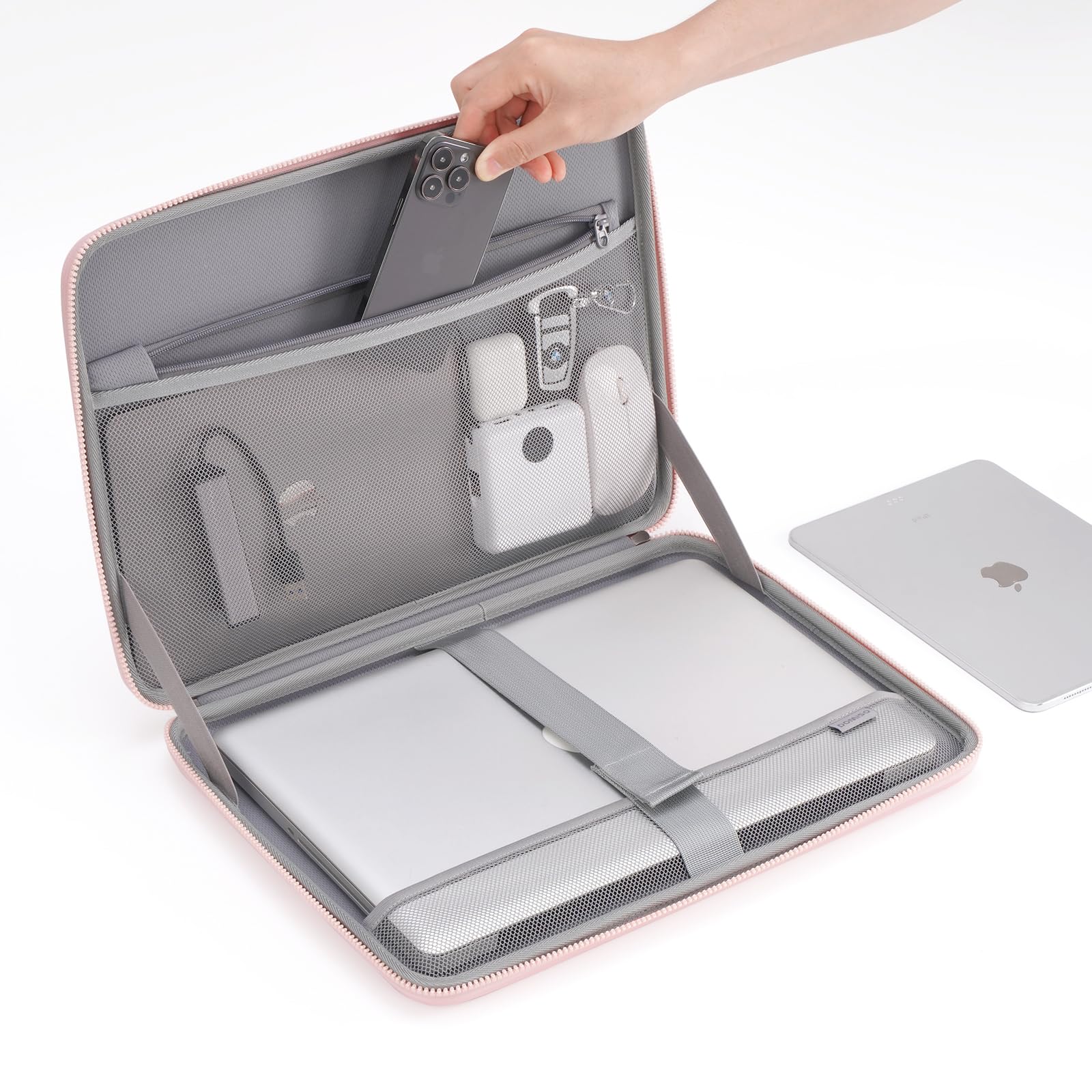 Domiso EVA Laptop Bag 17,3 pollici custodia laptop rosa antiurto