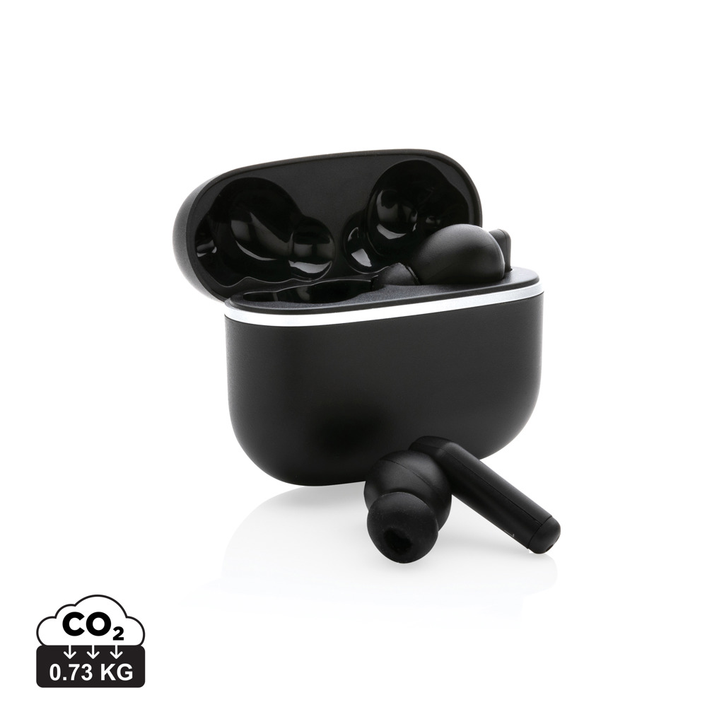 Swiss Peak Audio TWS 2.0 auricolari neri ABS riciclato RCS