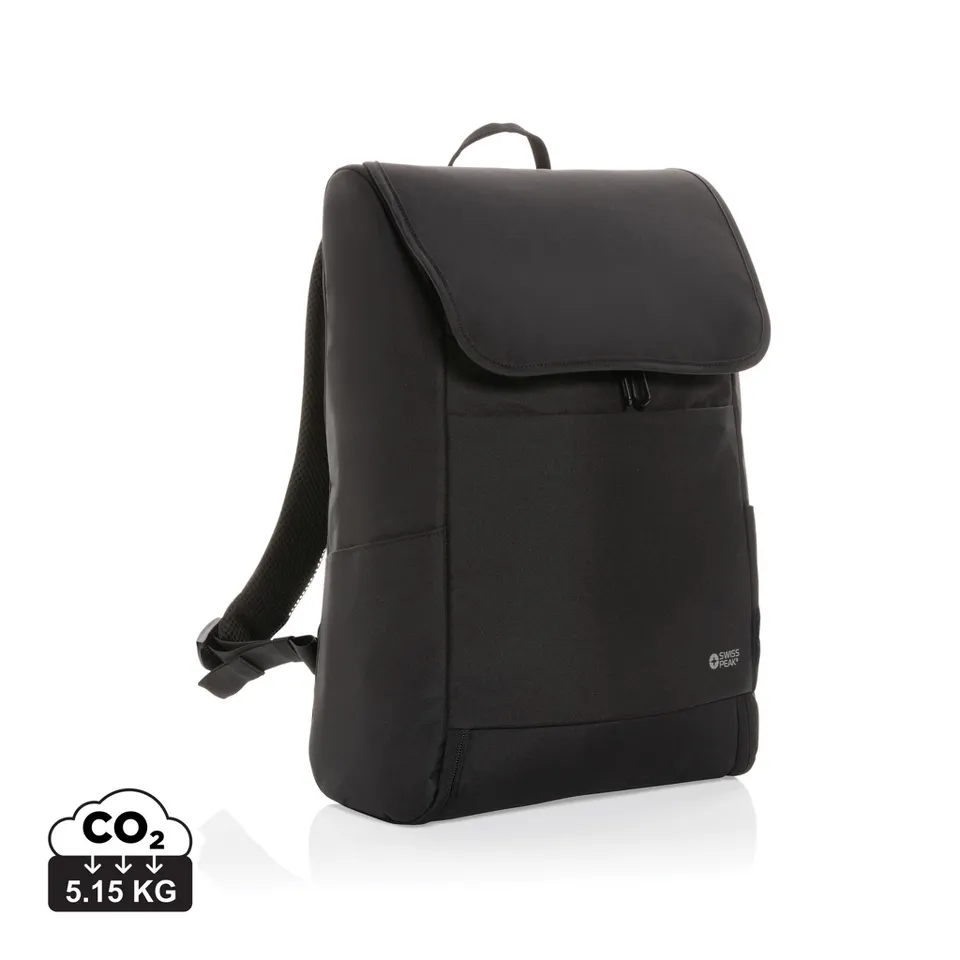 Swiss Peak Zaini Fern AWARE™ zaino porta PC 15″ nero, 1 pezzo RPET