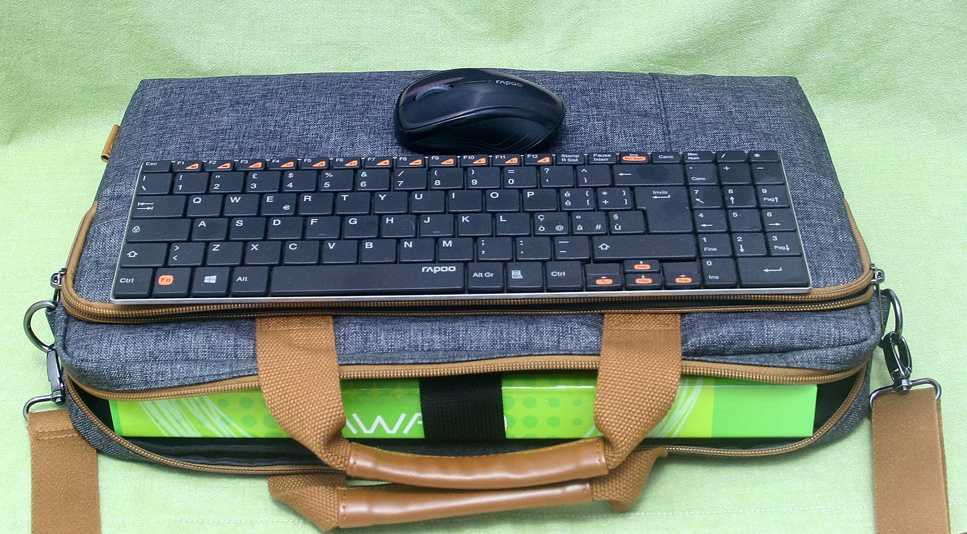 Domiso Laptop Briefcase 15,6 Pollici ventiquattrore laptop grigio scuro impermeabile