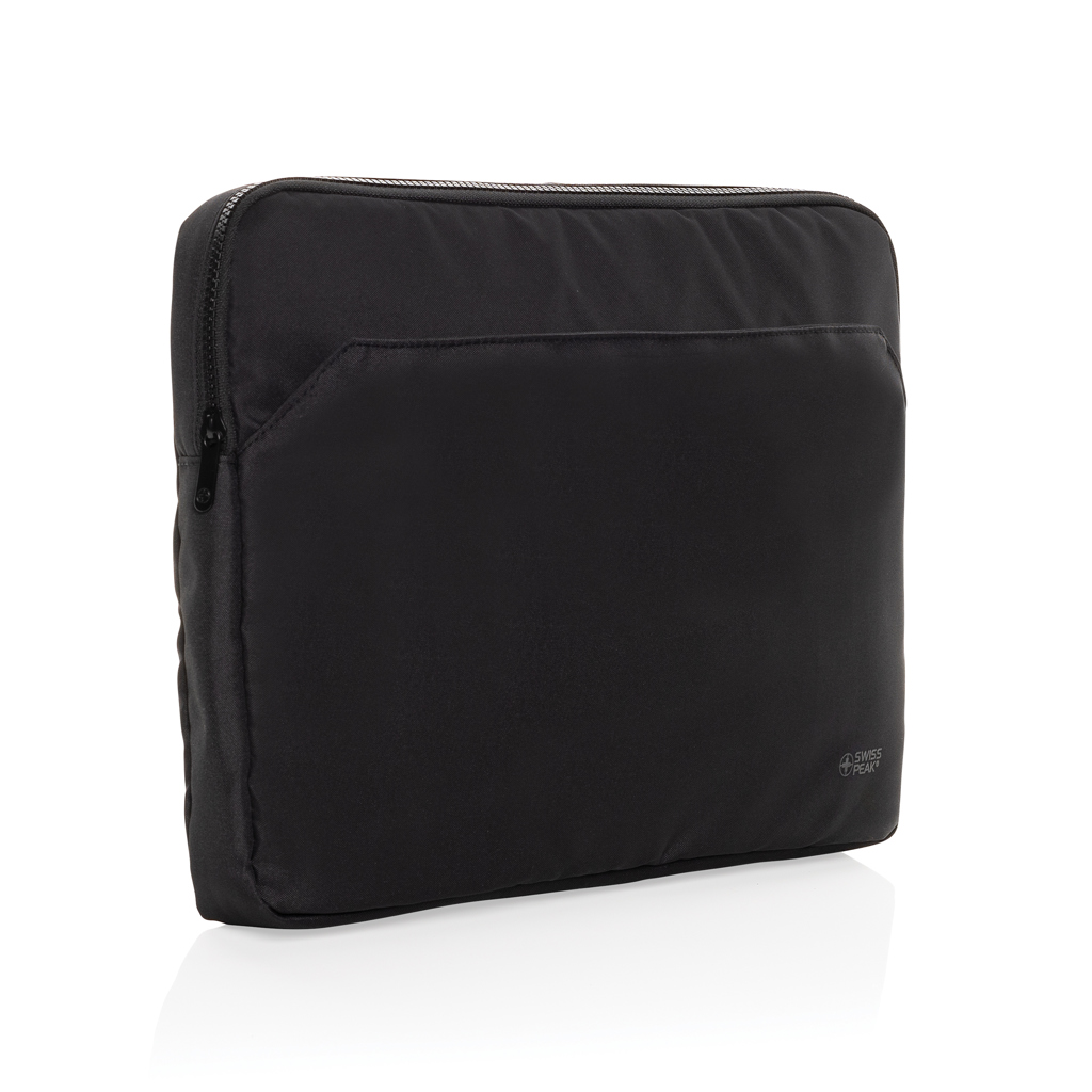 Swiss Peak Borse porta PC Essential custodia laptop 15,6″ nero rPET