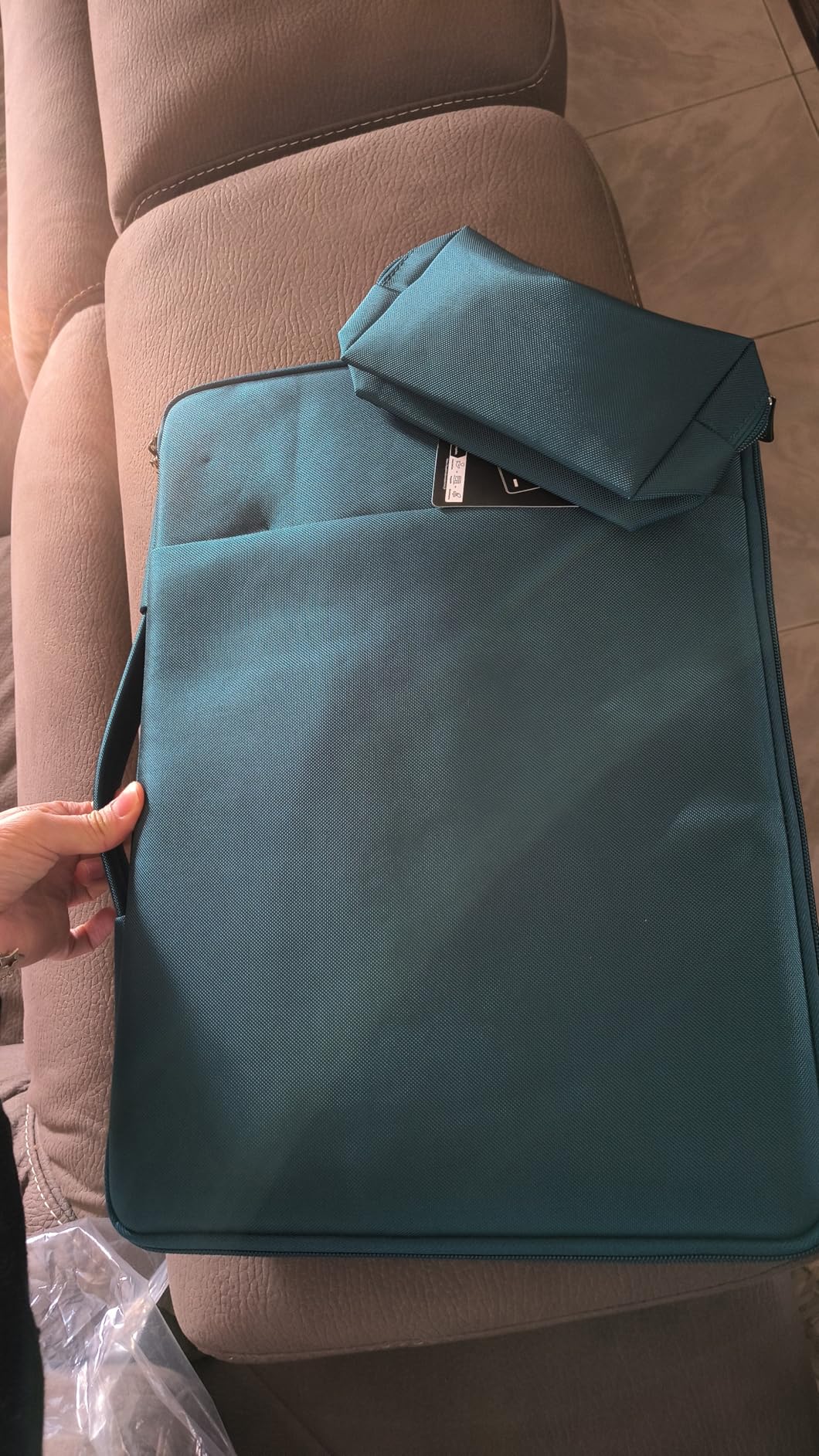 Domiso Laptop Sleeve 17,3 Pollici custodia laptop turchese impermeabile
