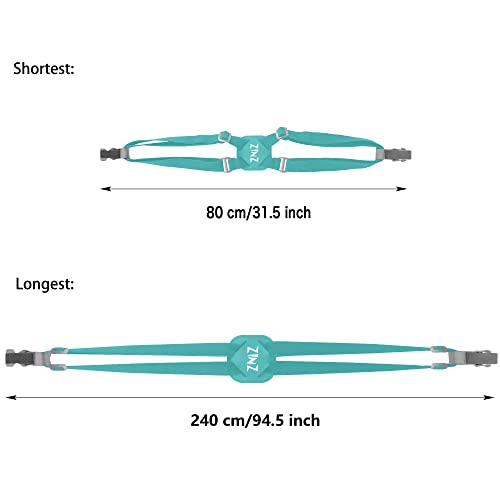 ZINZ Luggage Straps cinghia per bagagli verde chiaro elastica
