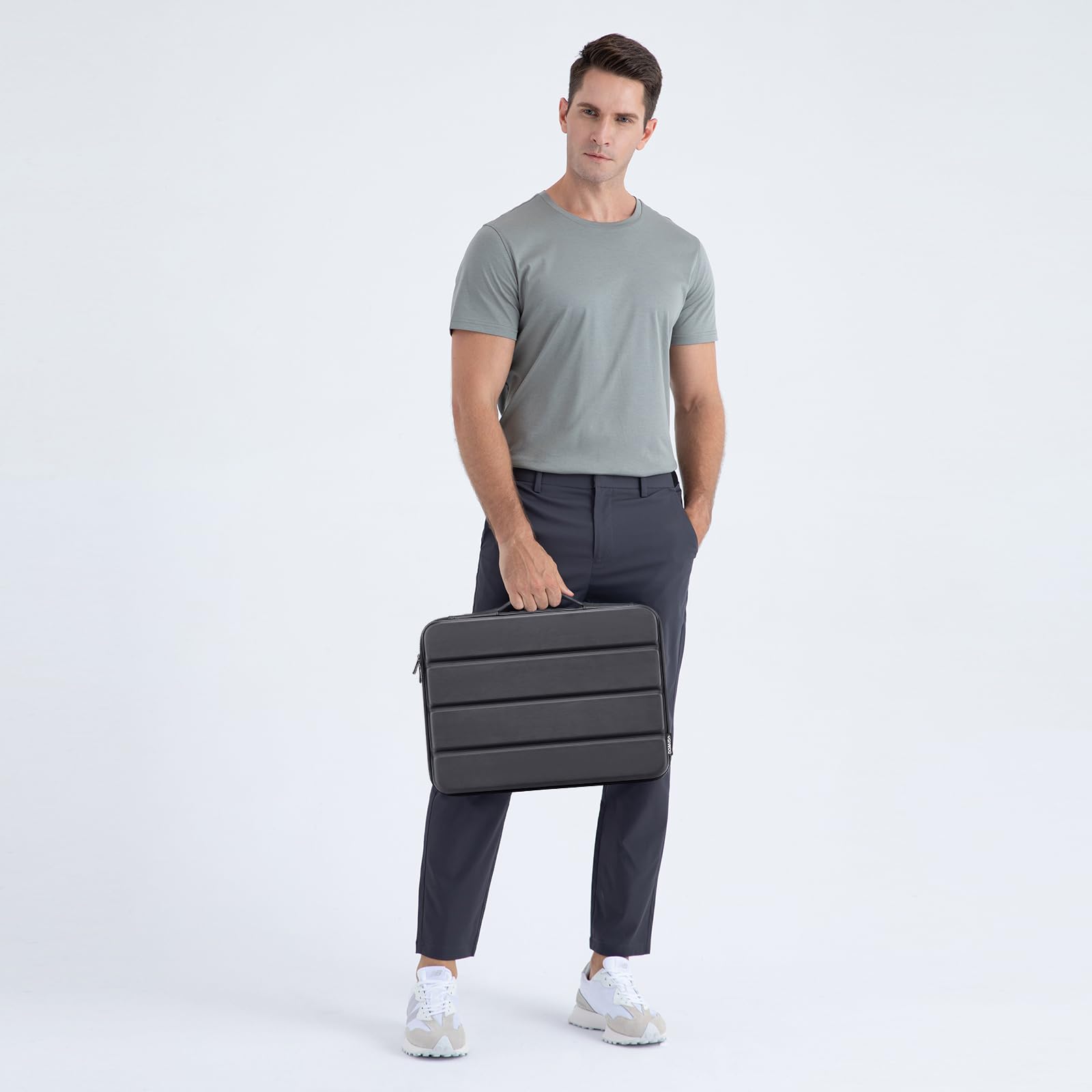 Domiso EVA Laptop Bag 17,3 pollici borsa nera antiurto