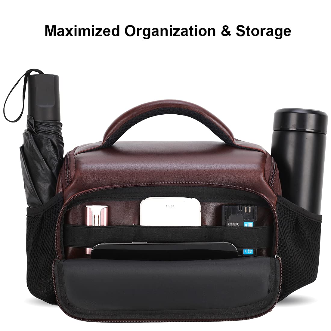 Domiso DSLR Camera Bag borsa fotocamera Reflex Vino resistente all'acqua