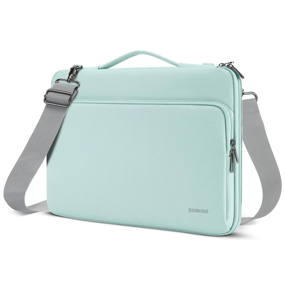 Domiso Laptop Sleeve 15,6 pollici custodia laptop Menta verde impermeabile