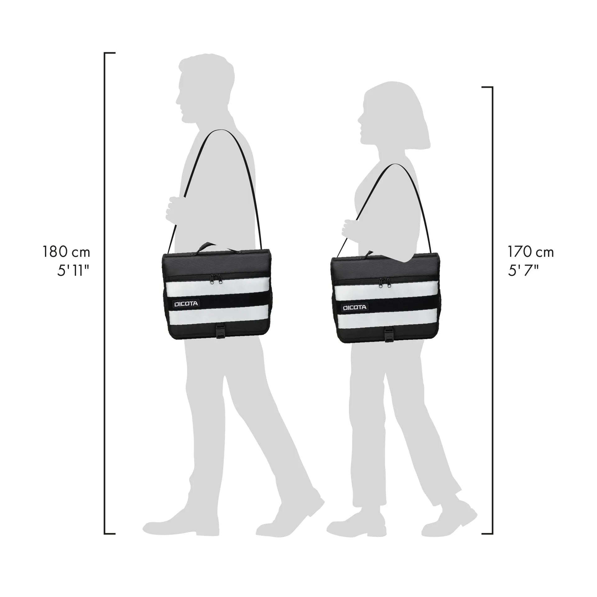 BASE XXO Laptop Bags Messenger REFLECTIVE borsa laptop nera riflettente
