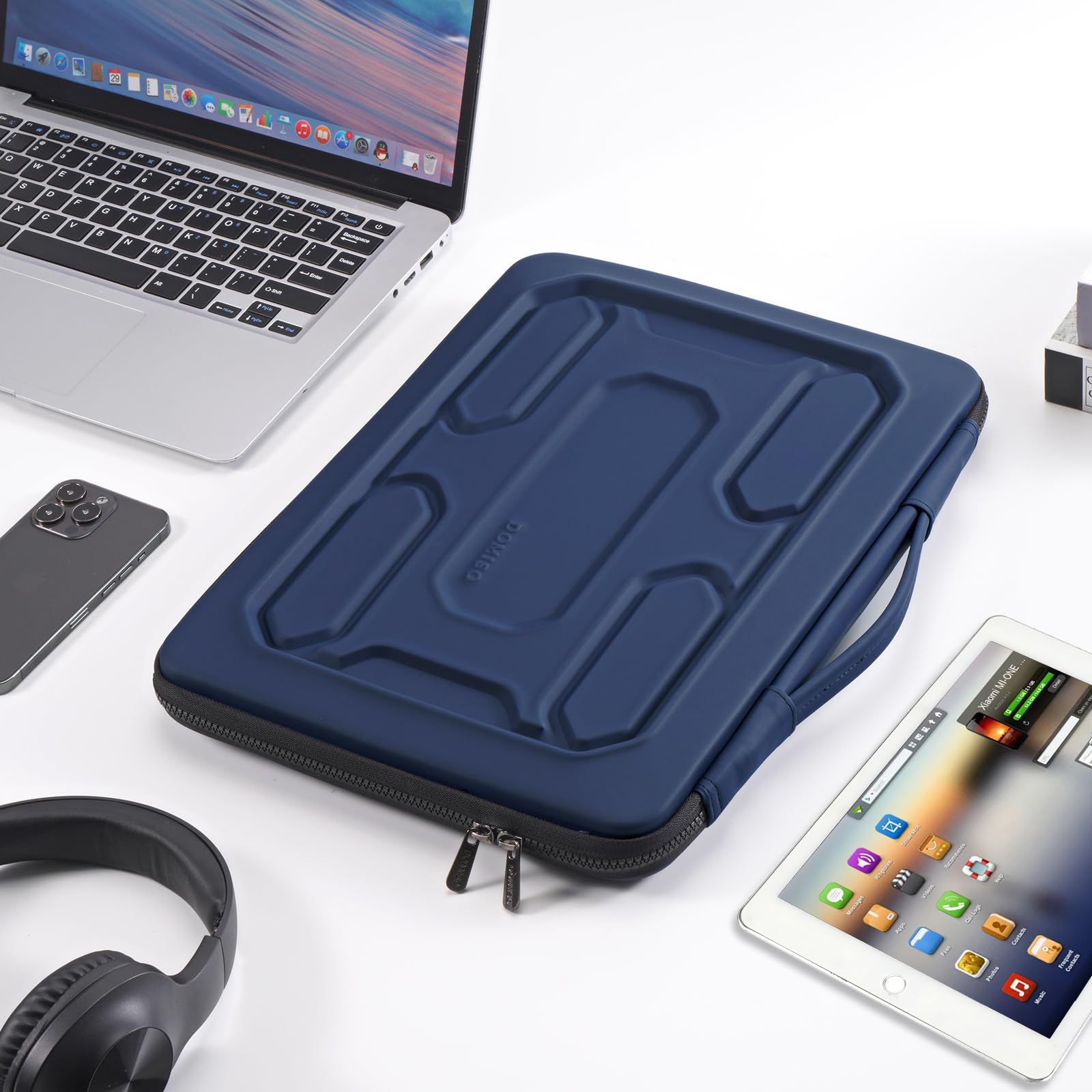 Domiso EVA Laptop Bag 13,3 pollici custodia laptop blu scuro antiurto