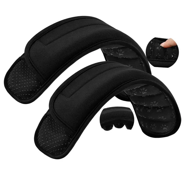ZINZ Shoulder Pads poggiatesta 3D 2 pezzi nero antiscivolo