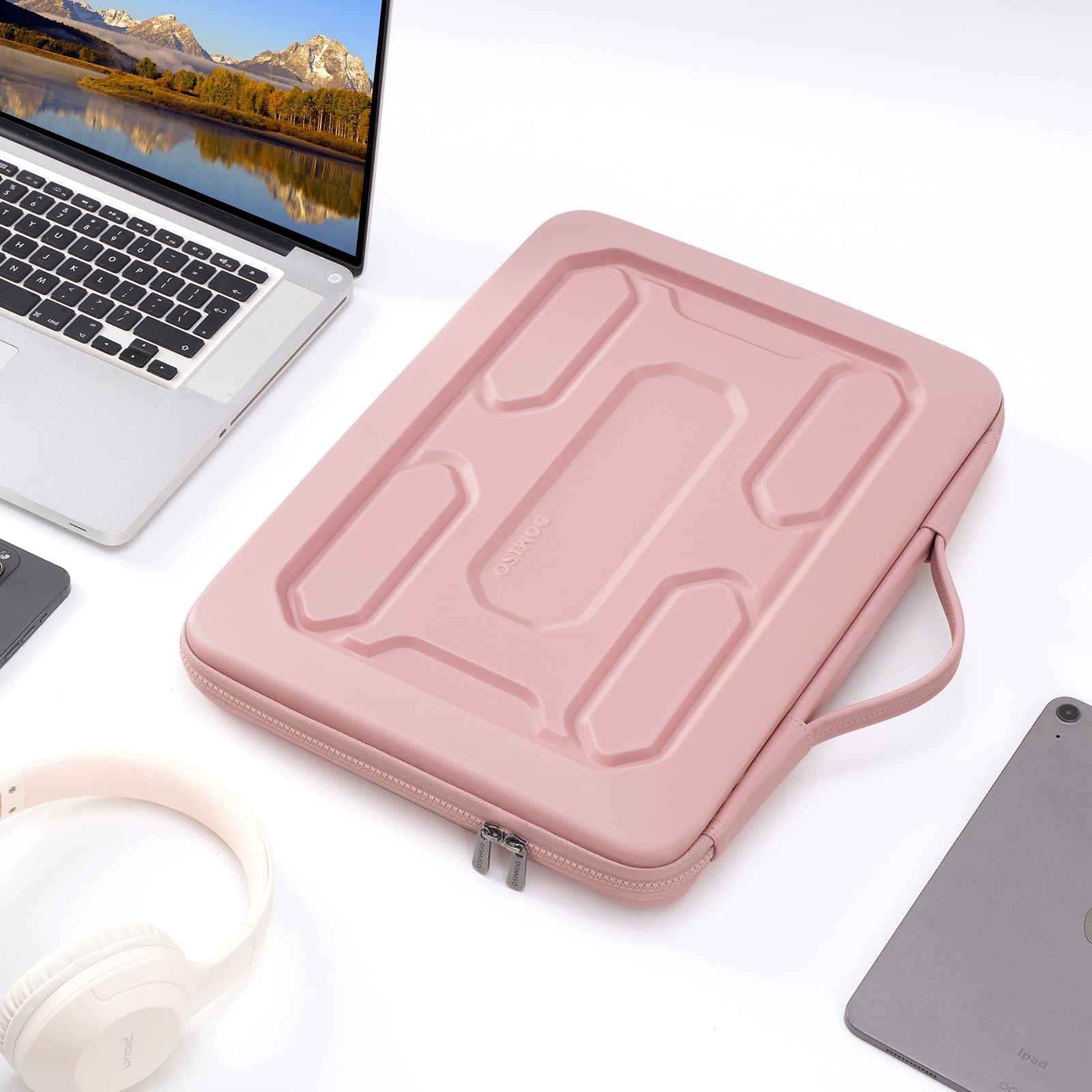 Domiso EVA Laptop Bag 17,3 pollici custodia laptop rosa antiurto