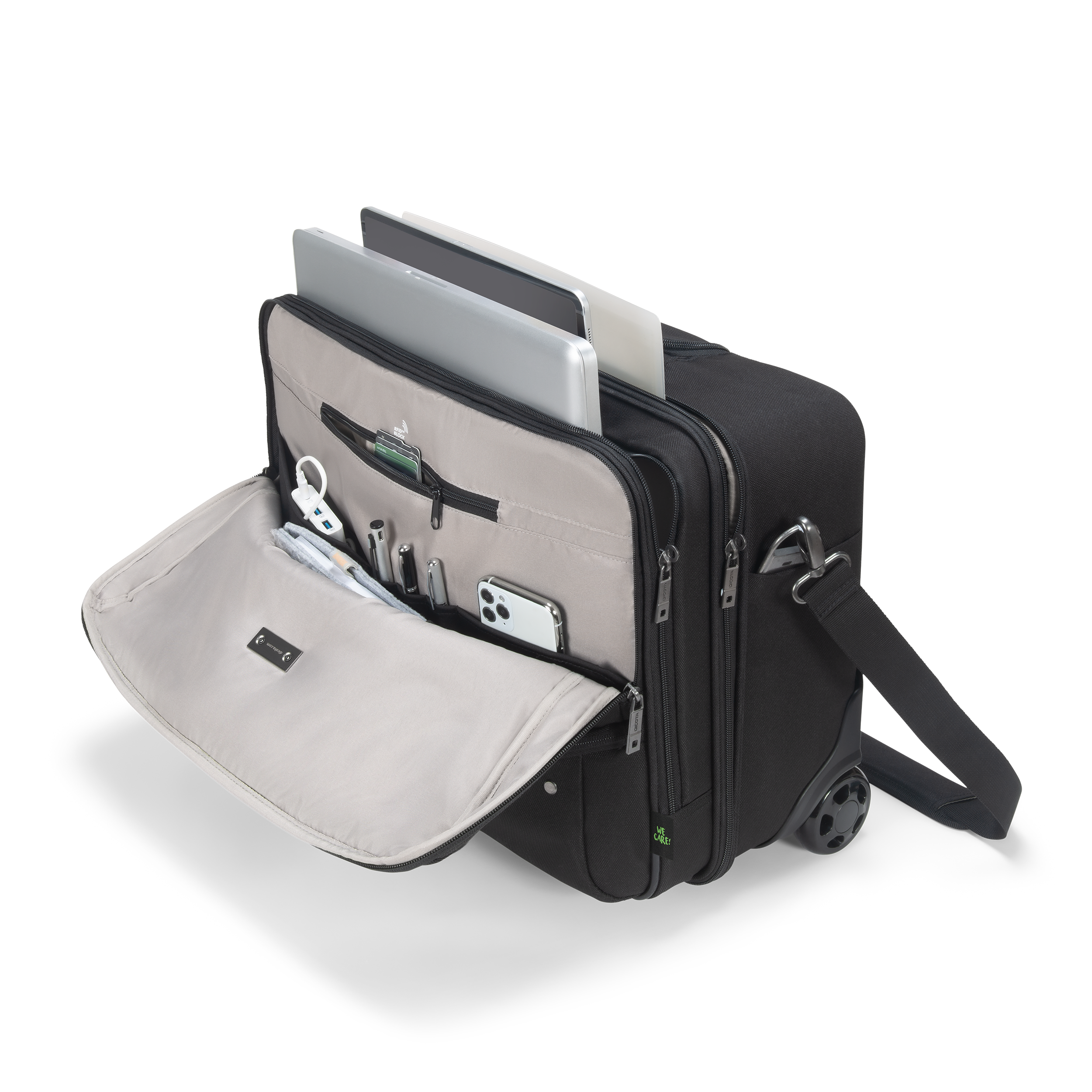 BASE XXO Laptop Bags Multi Roller FIVE 15-17.3 trolley porta laptop riciclato