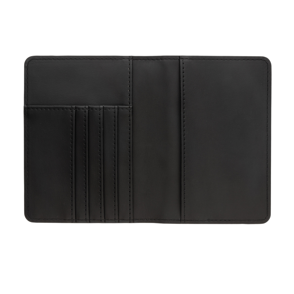 Swiss Peak Ufficio & Scrittura Set regalo in PU riciclato GRS portapassaporto nero