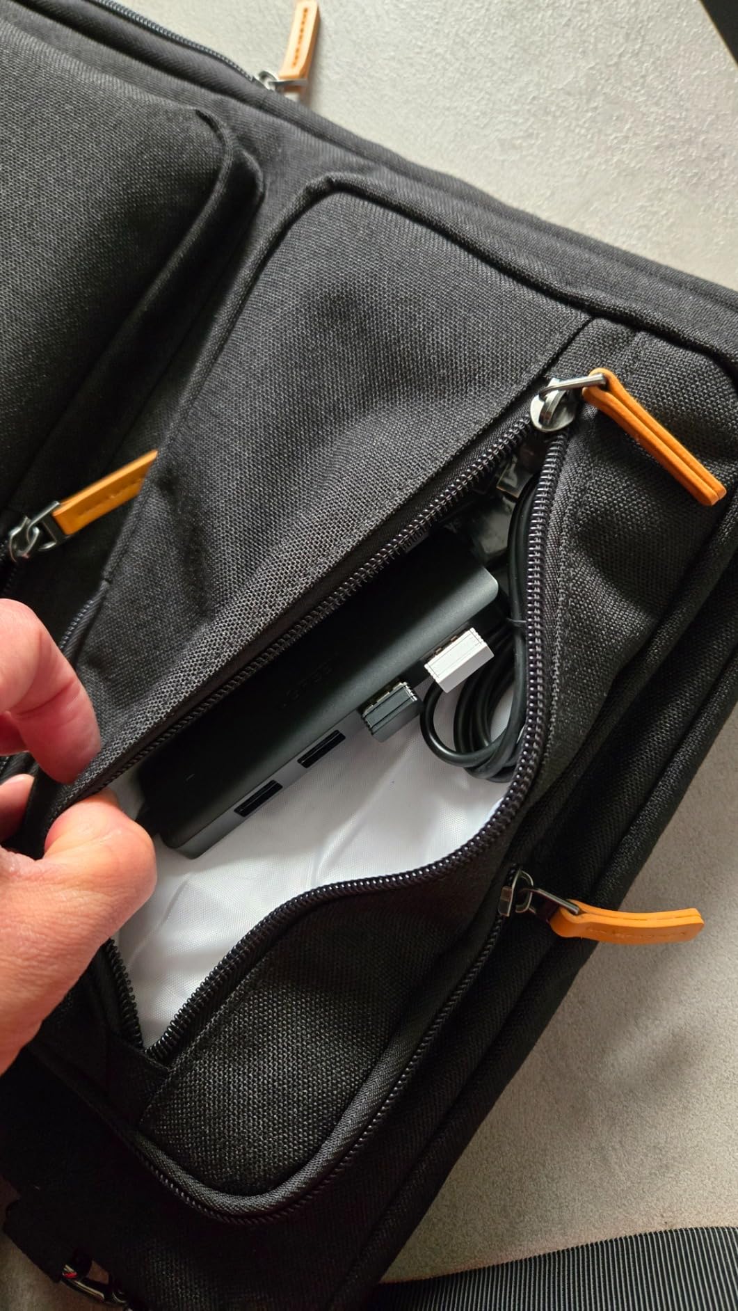 Domiso Laptop Briefcase 17,3 pollici borsa nera impermeabile