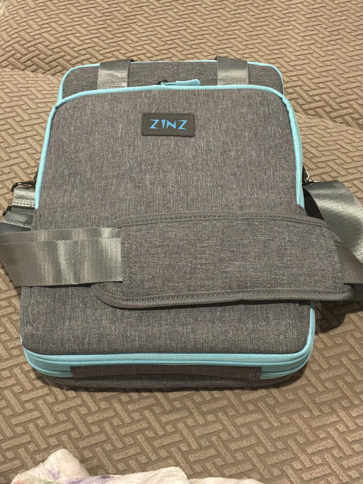 ZINZ Shoulder Bags borsa a tracolla laptop 12,3-13" nero-giallo espandibile