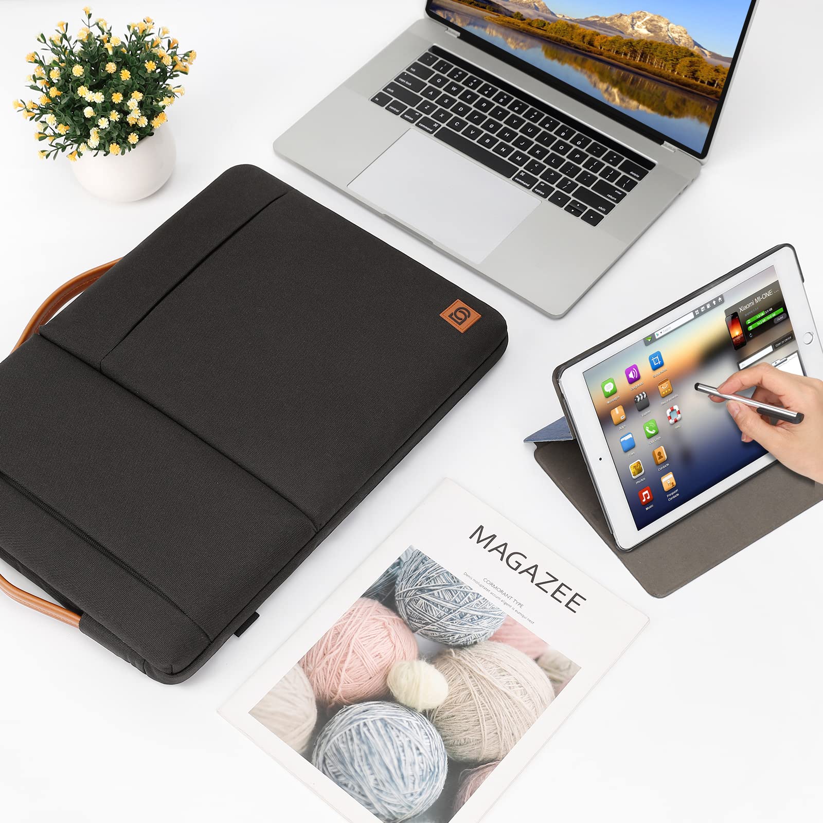 Domiso Laptop Sleeve 10,1 Pollici custodia tablet nera impermeabile