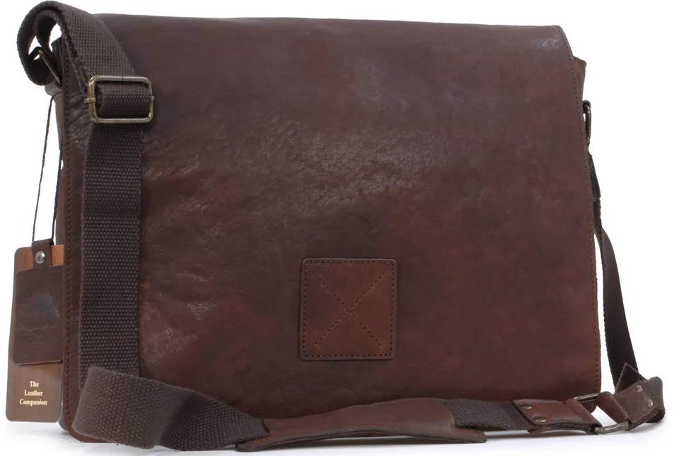Ashwood Man Bags & Briefcases Pedro borsa messenger in pelle capiente