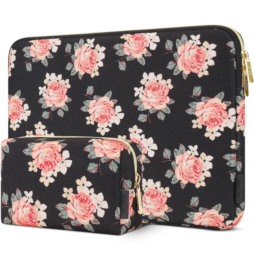 Domiso Laptop Sleeve 17,3 Pollici Custodia Impermeabile Nera