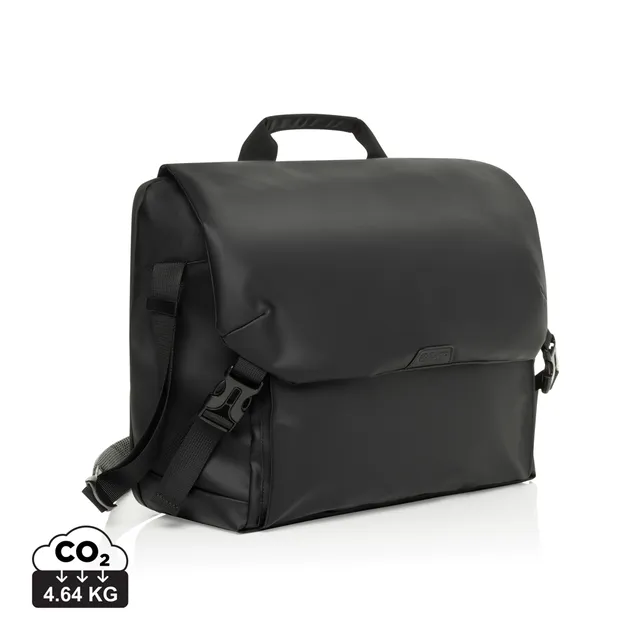 Swiss Peak OSLO borsa a tracolla nera per laptop 15,6″, con tasca RFID
