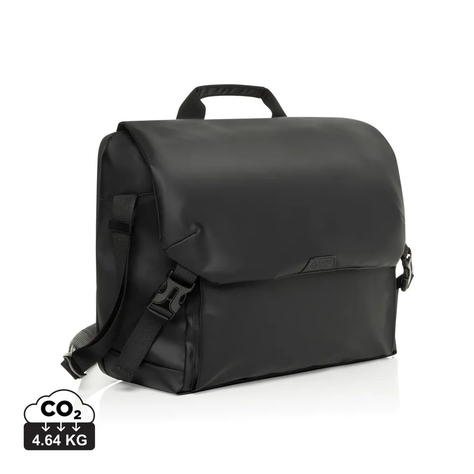 Swiss Peak OSLO borsa a tracolla nera per laptop 15,6″, con tasca RFID