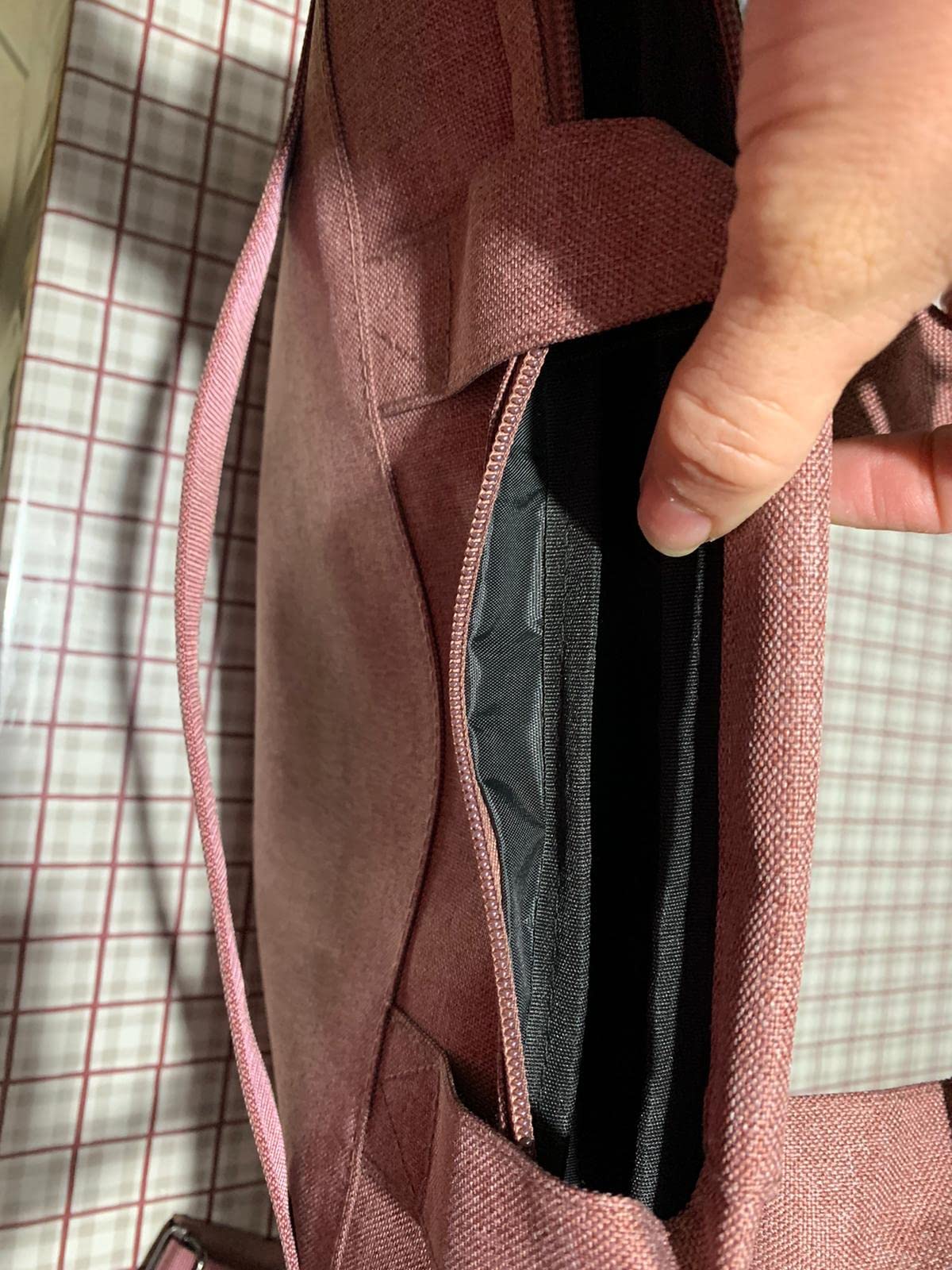 Domiso Laptop Briefcase 17,3 pollici borsa laptop Rosa impermeabile