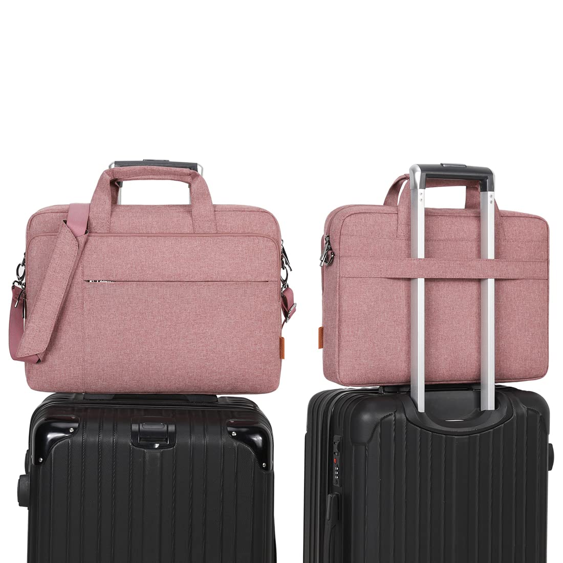 Domiso Laptop Briefcase 17,3 pollici borsa laptop Rosa impermeabile
