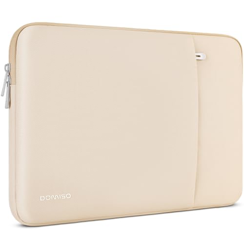 DOMISO Laptop Sleeve 17,3 pollici custodia laptop beige impermeabile