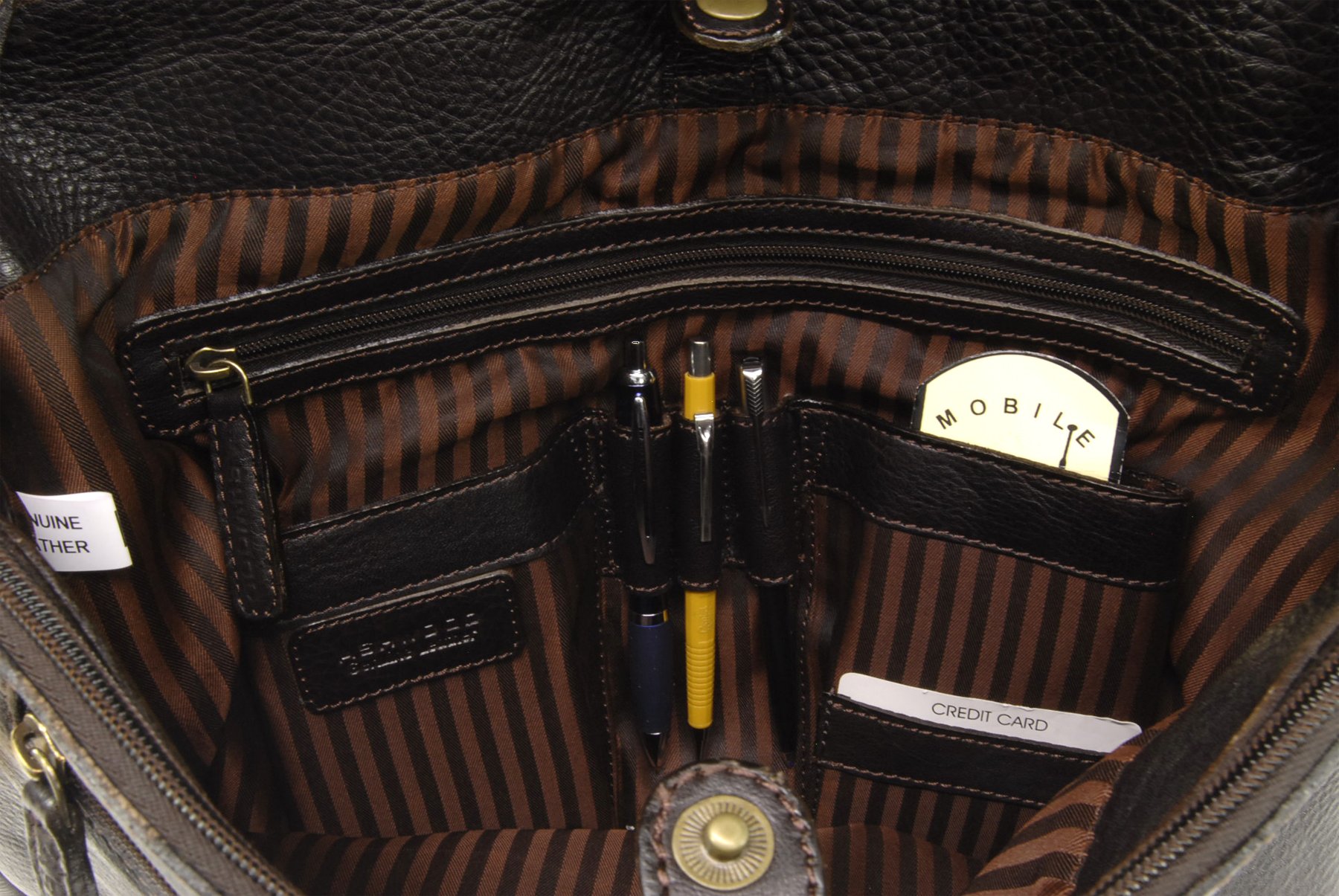 Ashwood Man Bags & Briefcases Pedro borsa messenger in pelle capiente