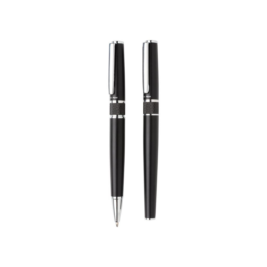 Swiss Peak Ufficio & Scrittura Set di penne Deluxe nero inchiostro blu