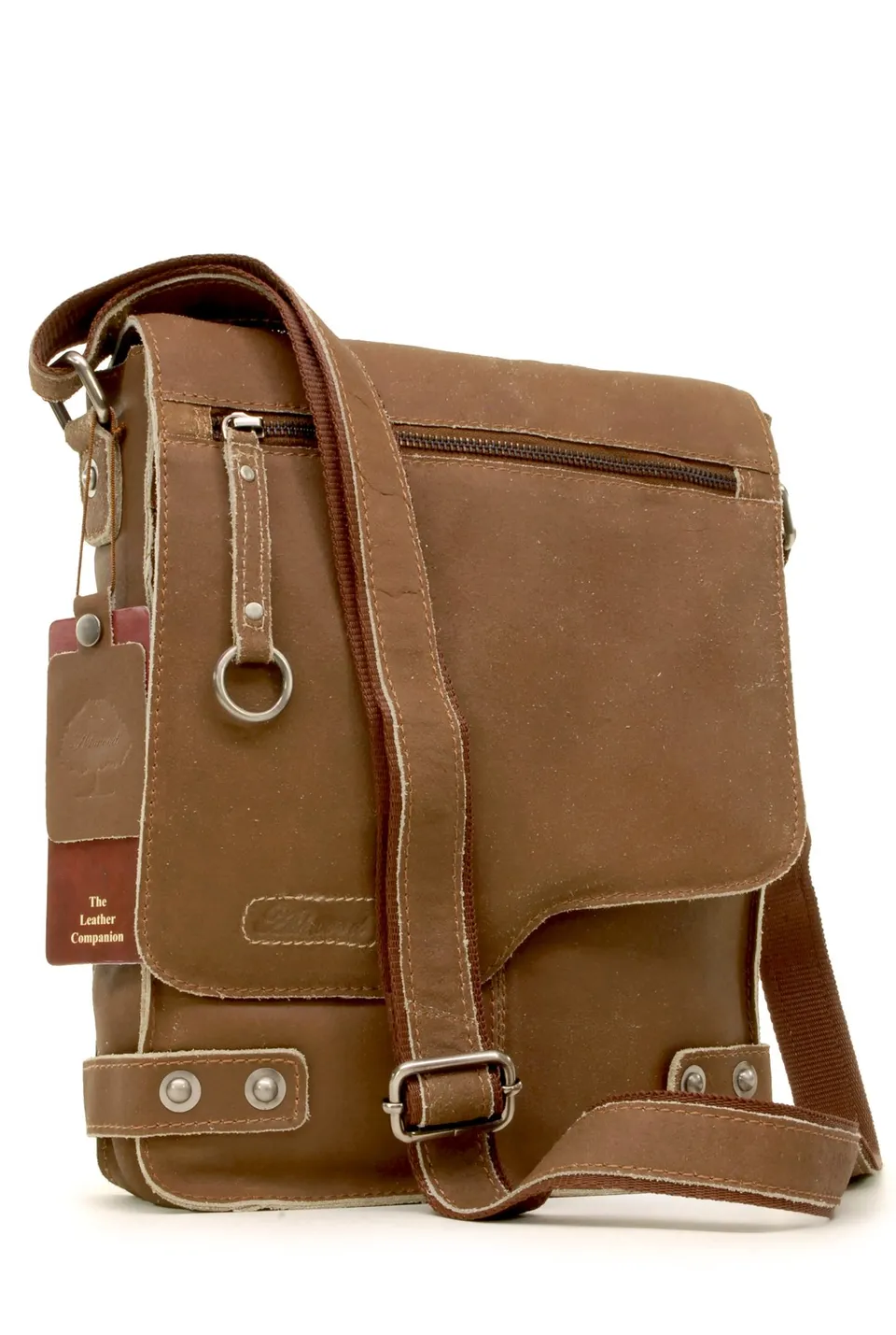 Ashwood Man Bags & Briefcases 8352 Kingston borsa messenger A5 pelle bufalo