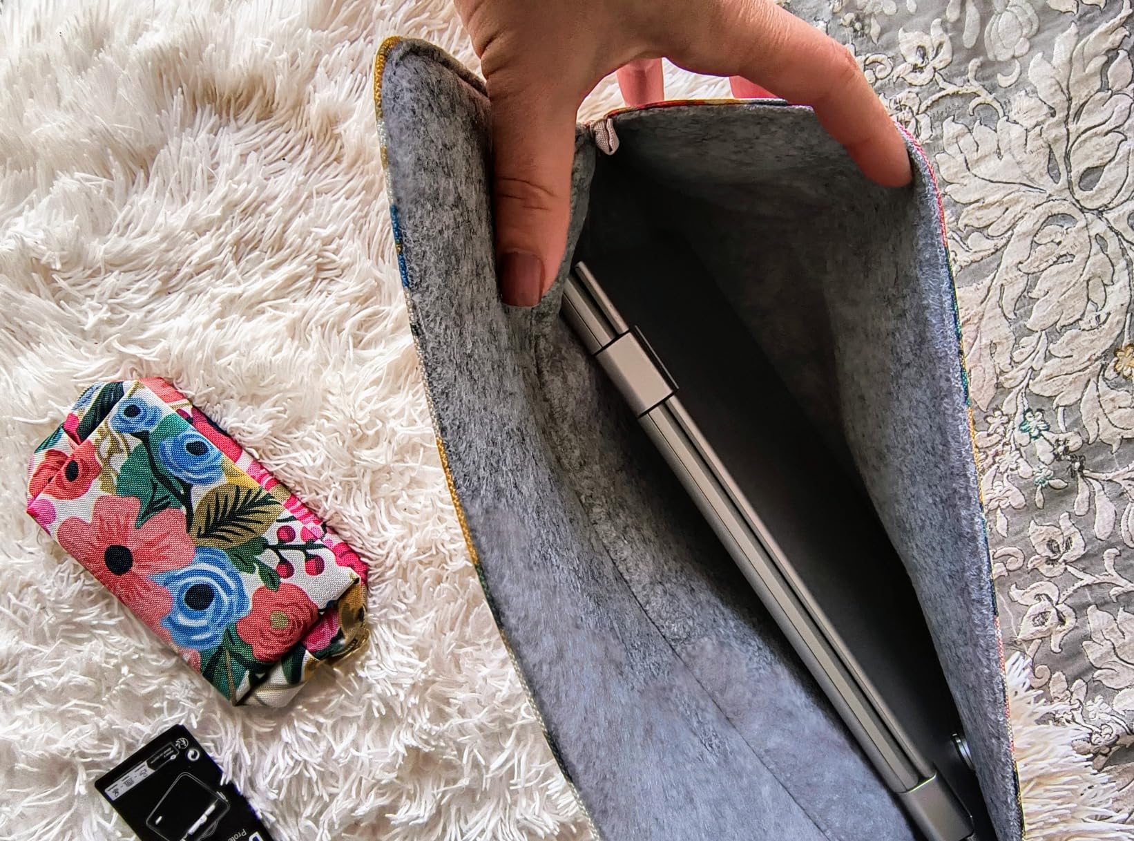 Domiso Laptop Sleeve 17,3 pollici custodia laptop rosa impermeabile