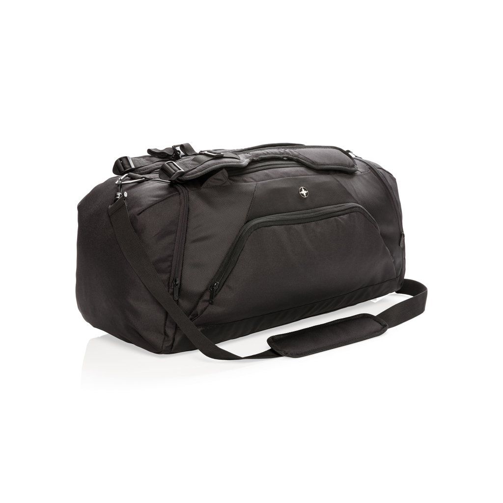 Swiss Peak Zaini Borsa zaino RFID nero, 2 in 1