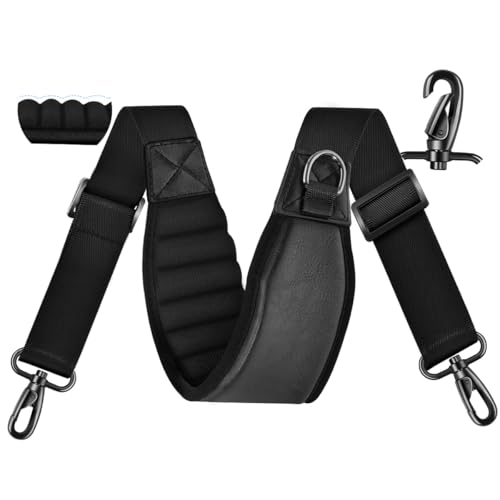 ZINZ Shoulder Pads Tracolla da 67" con design spesso imbottito, nera